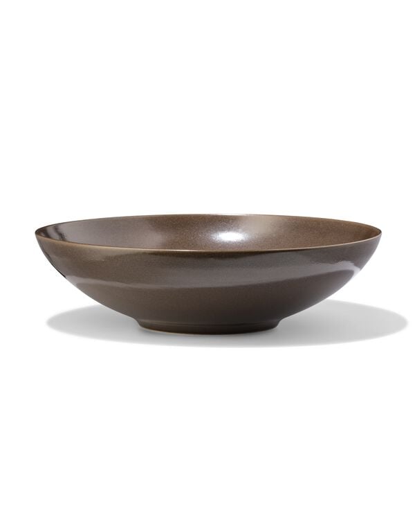 saladier &Oslash;28,5cm Puur fa&iuml;ence marron fonc&eacute; - 9650410 - HEMA