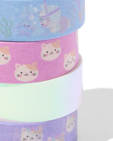 Washi Tape 5 m Katzen &ndash; 4 St&uuml;ck - 14102200 - HEMA