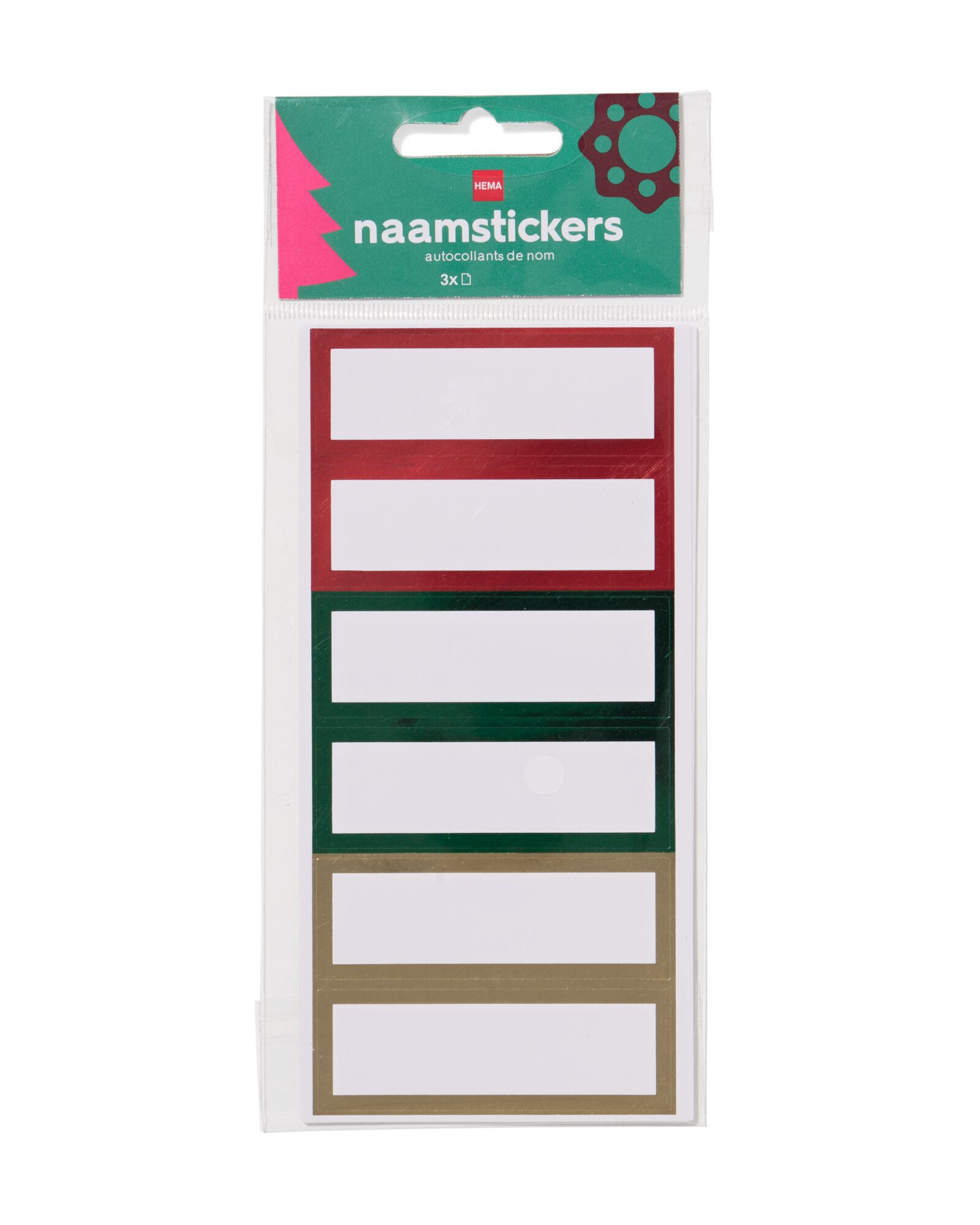 Namensaufkleber Weihnachten - 25300033 - HEMA