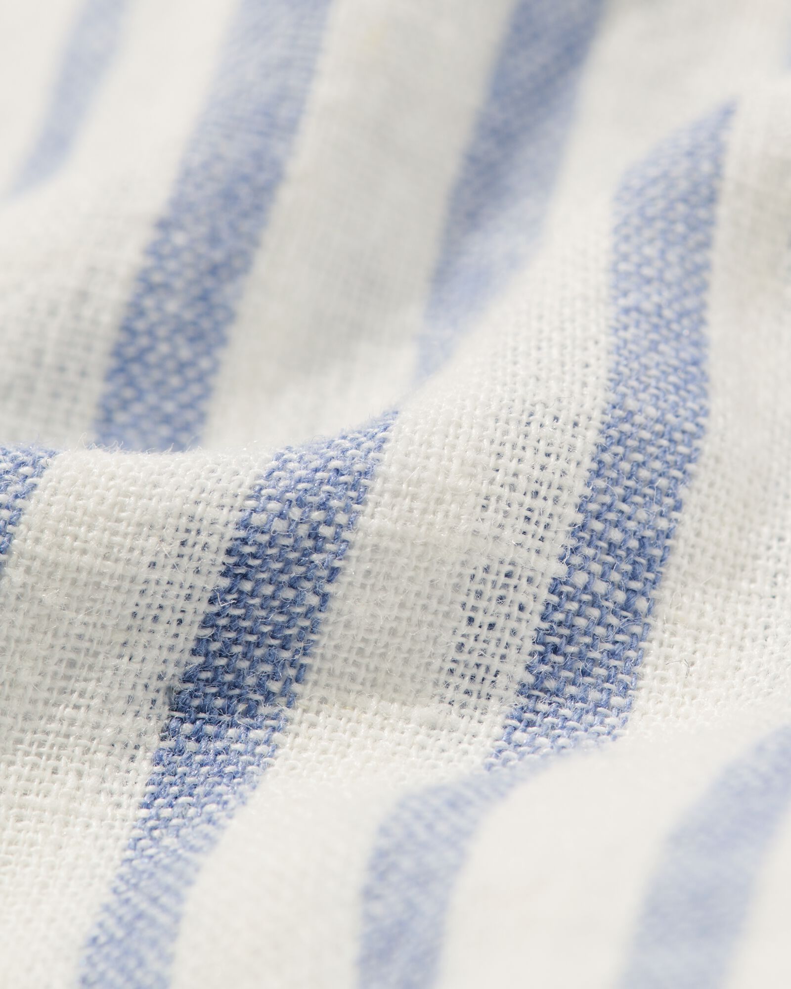 Herrenhemd, gestreift mittelblau - 2140180MIDBLUE - HEMA