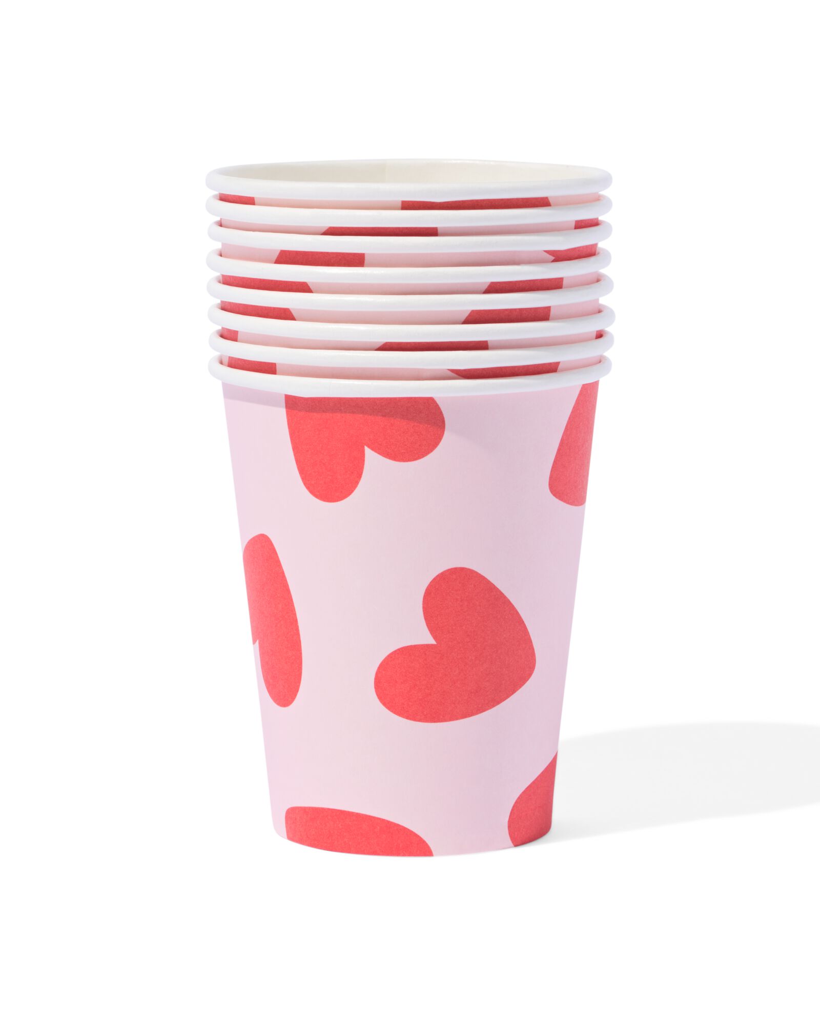 beker hartjes 8 stuks - 14250064 - HEMA