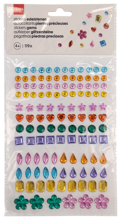 119er-Pack Edelstein-Aufkleber - 15960023 - HEMA