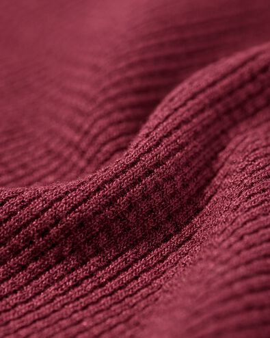 chemise de nuit femme viscose gaufr&eacute;e  bordeaux bordeaux - 23400600BURGUNDYRED - HEMA