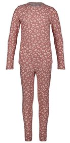 Kinder-Pyjama, Mikrofaser, Animal-Print rosa rosa - 1000028987 - HEMA