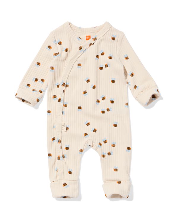 newborn boxpakje LENZING&trade; ECOVERO&trade;-(viscose) rib bijtjes ecru ecru - 33448020ECRU - HEMA
