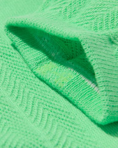 socquettes structure femme vert clair - 4280540LIGHTGREEN - HEMA
