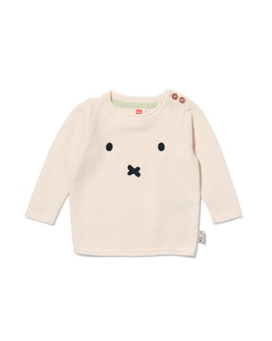 pull nouveau-n&eacute; Miffy en maille blanc cass&eacute; blanc cass&eacute; - 1000031982 - HEMA