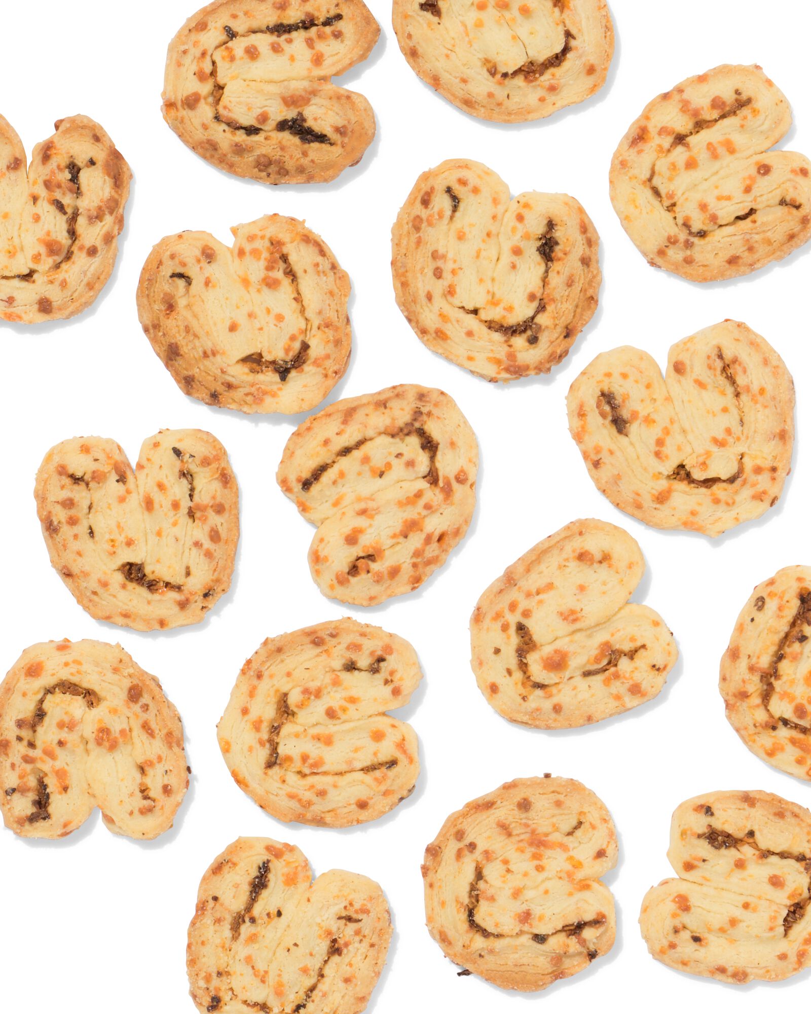 roomboter bladerdeegzoutjes met kaas en ui 135g - 10661426 - HEMA