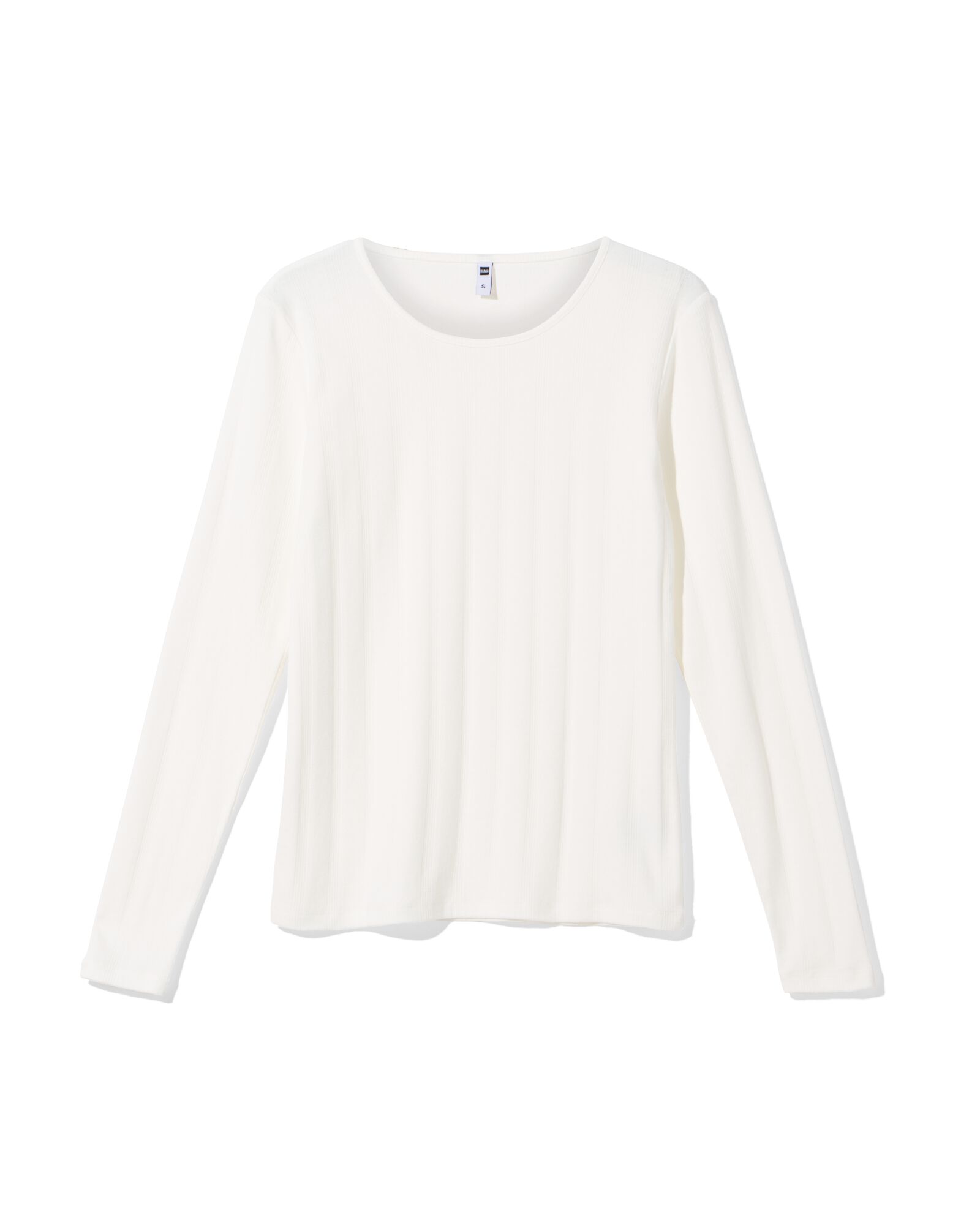 t-shirt femme Colette ajour&eacute; blanc blanc - 36207480WHITE - HEMA