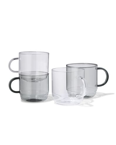 mug &agrave; cappuccino 440 ml verre borosilicate empilable - 80660352 - HEMA