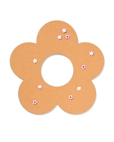 tableau d'affichage 47x47x1,1cm fleur avec punaises - 61104534 - HEMA