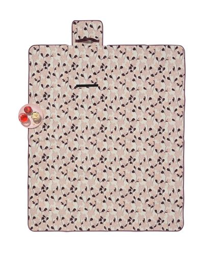 picknickkleed 150x180cm bloemen roze - 41800171 - HEMA