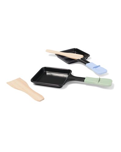 gourmetset 23x10cm 2 personen PFAS-vrij beige - 80020031 - HEMA