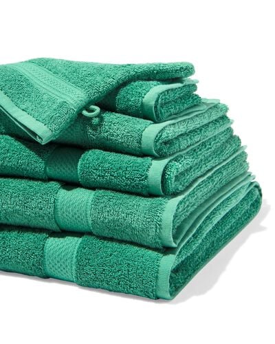 handdoeken - zware kwaliteit middengroen handdoek 60 x 110 - 5282871 - HEMA