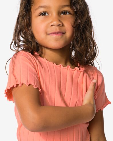 kinder T-shirt  perzik - 30816304PEACH - HEMA