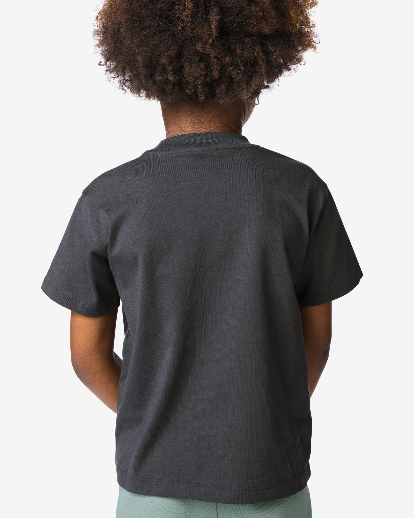 t-shirt enfant arbres gris fonc&eacute; gris fonc&eacute; - 30717801DARKGREY - HEMA