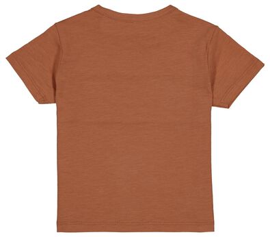 t-shirt bébé blocs de couleur marron - 1000027755 - HEMA