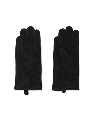 dameshandschoenen su&egrave;de zwart zwart - 1000016848 - HEMA