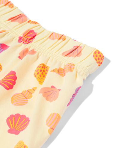 kinder shortama print geel geel - 23004960YELLOW - HEMA