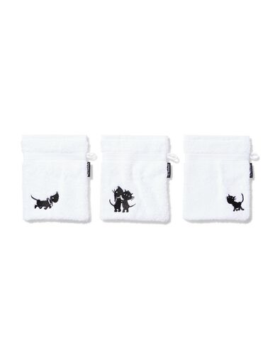 gants de toilette Takkie et Siepie 21x16cm qualit&eacute; sup&eacute;rieure - 3 pi&egrave;ces - 5200510 - HEMA