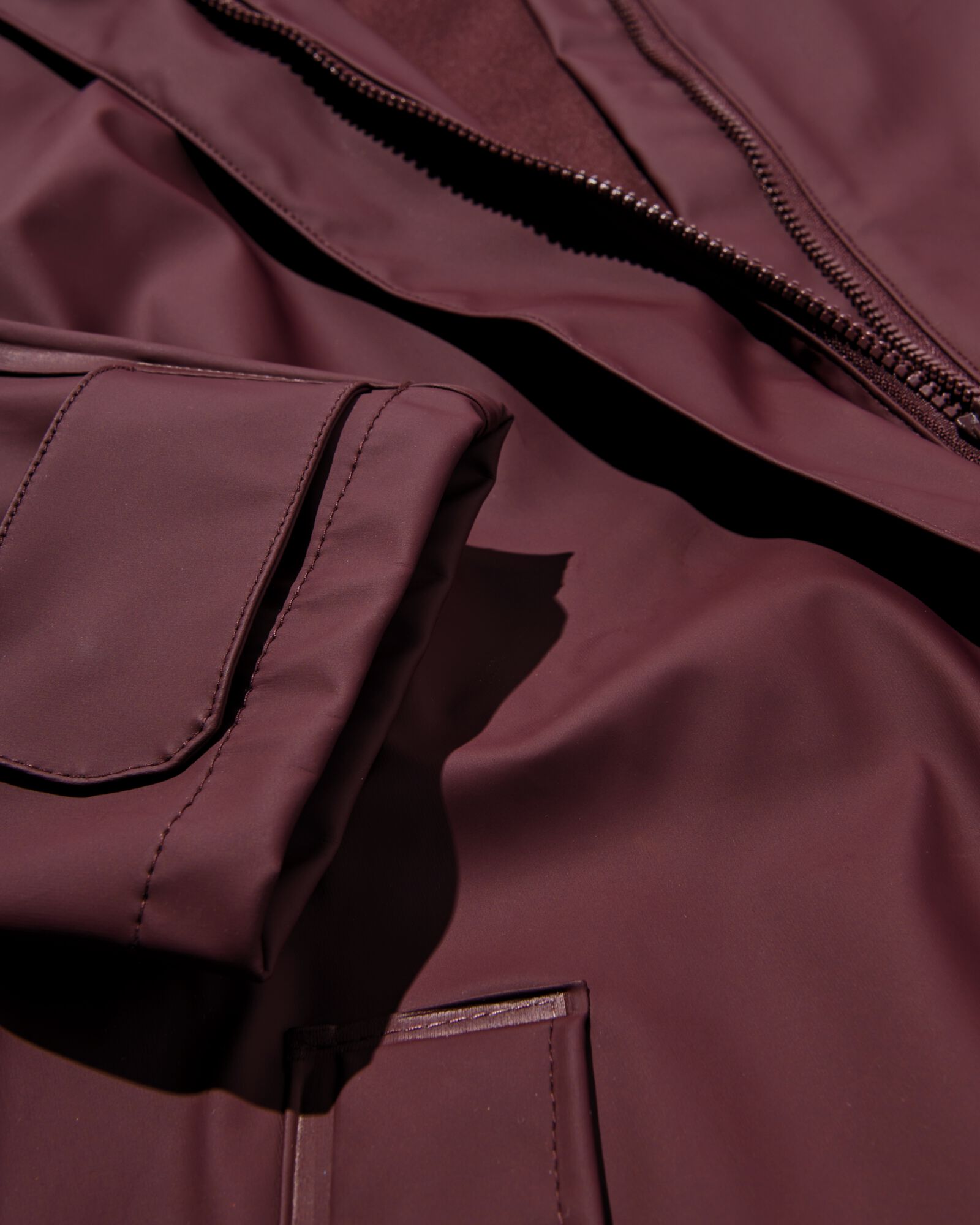 damesregenjas donkerrood - 34450520DARKRED - HEMA