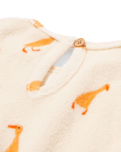 Newborn-Jumpsuit Frottee, Enten ecru - 33418320ECRU - HEMA