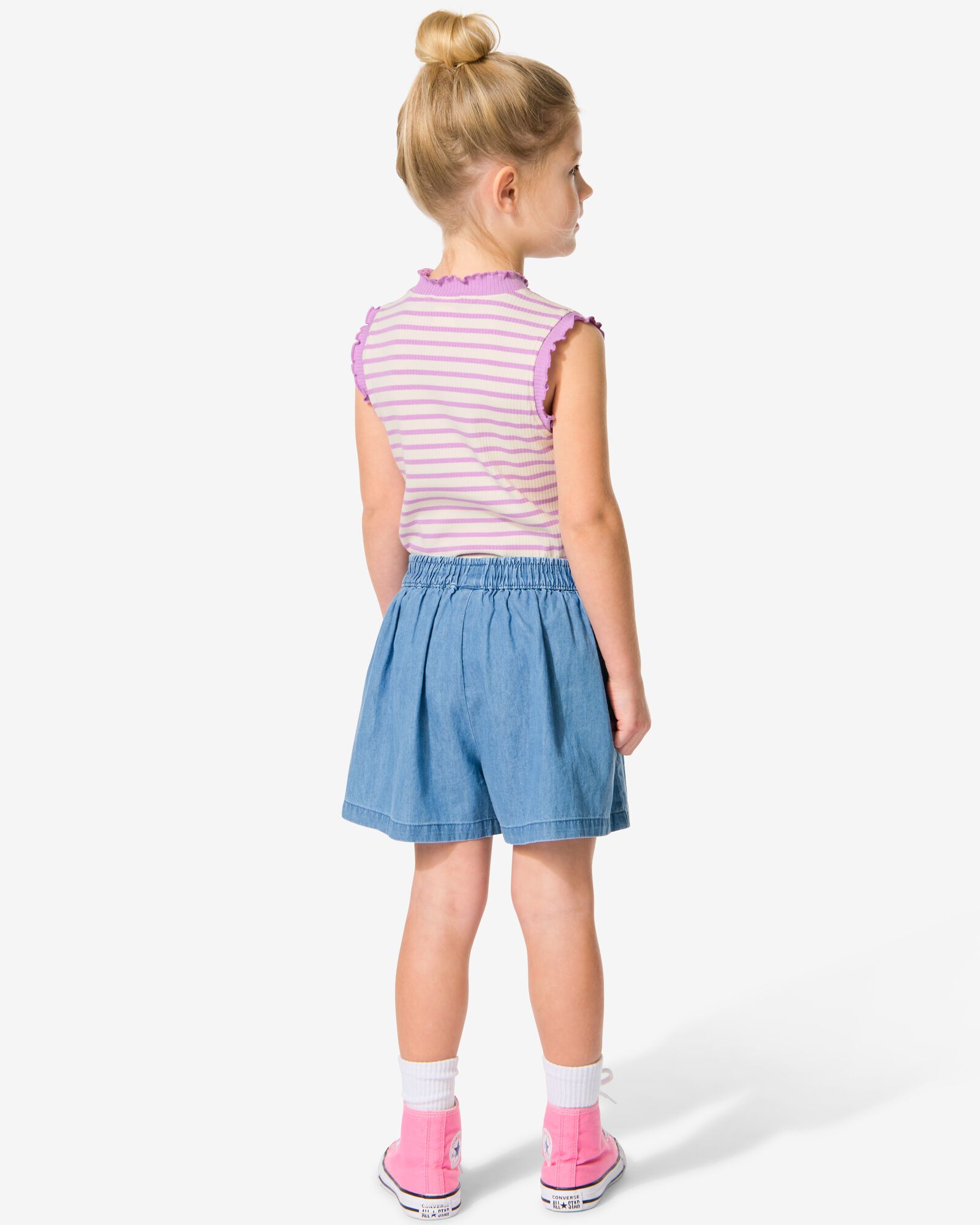 Kinderskort aus Denim hellblau - 30859306LIGHTBLUE - HEMA