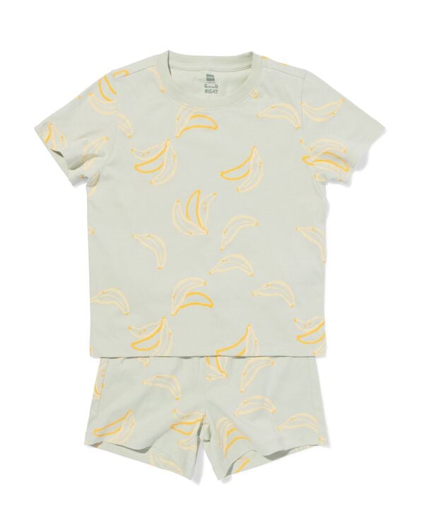 kinder shortama bananen lichtgroen lichtgroen - 23001960LIGHTGREEN - HEMA