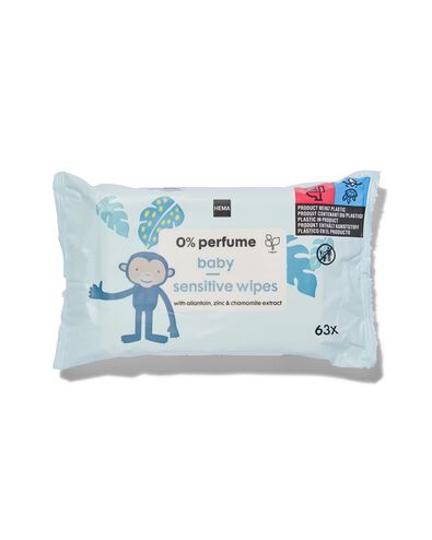 3x63 lingettes pour b&eacute;b&eacute; sans parfum - 11335173 - HEMA