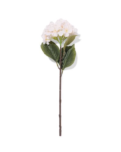 kunstbloem 55cm pioen plastic wit - 41300108 - HEMA