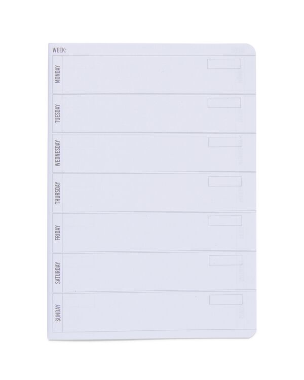2er-Pack Ersatzbl&auml;tter f&uuml;r Notizb&uuml;cher, DIN A5, Wochenplaner - 14170084 - HEMA