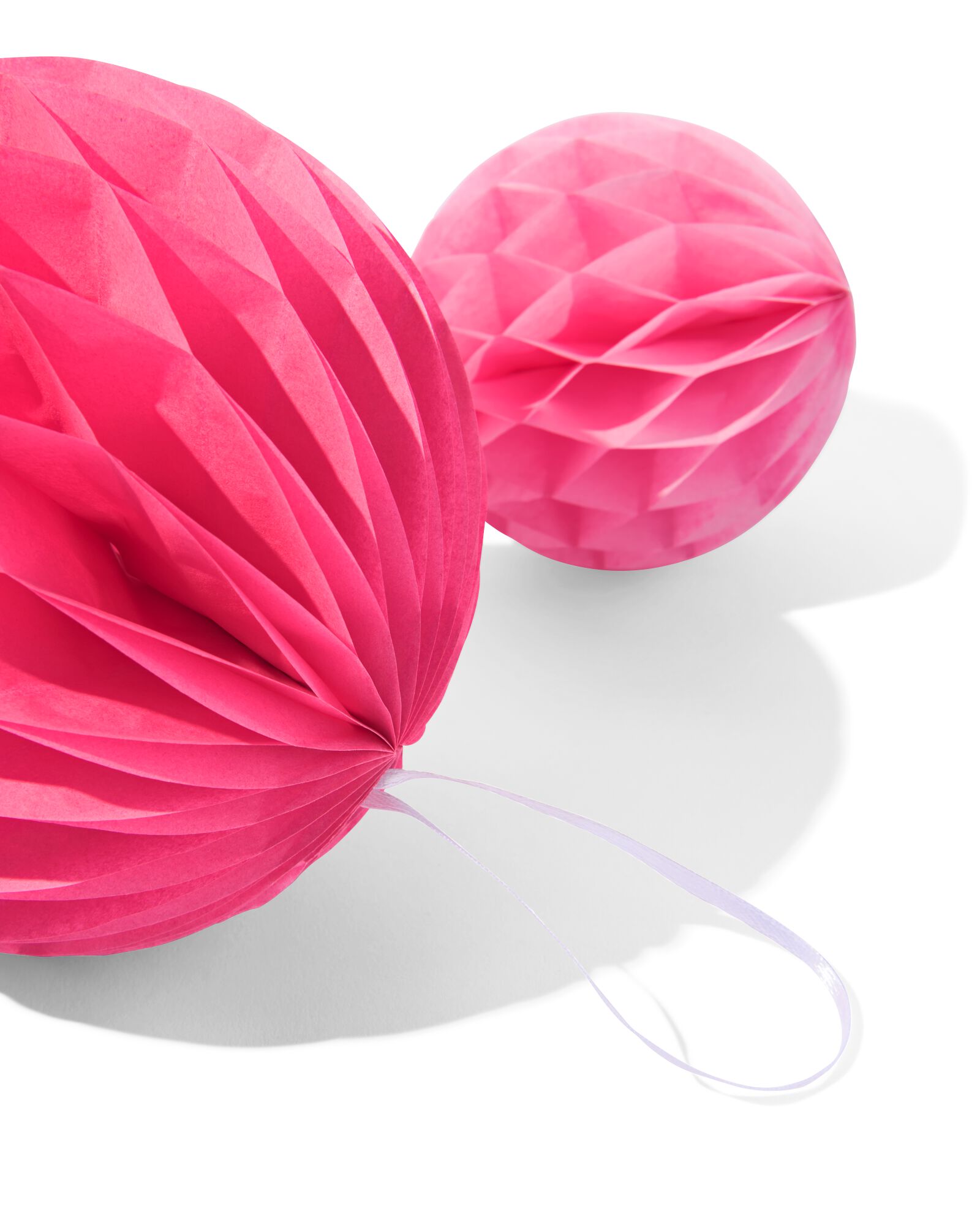 honeycomb bollen roze rood - 3 stuks  - 14250125 - HEMA