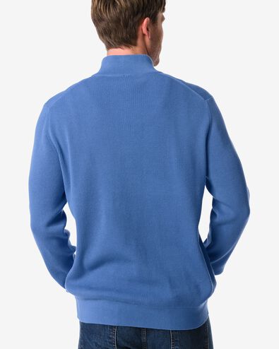 pull homme Kick c&ocirc;tel&eacute; bleu moyen bleu moyen - 2172030MIDBLUE - HEMA