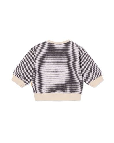 newborn sweater strepen ecru ecru - 33435920ECRU - HEMA