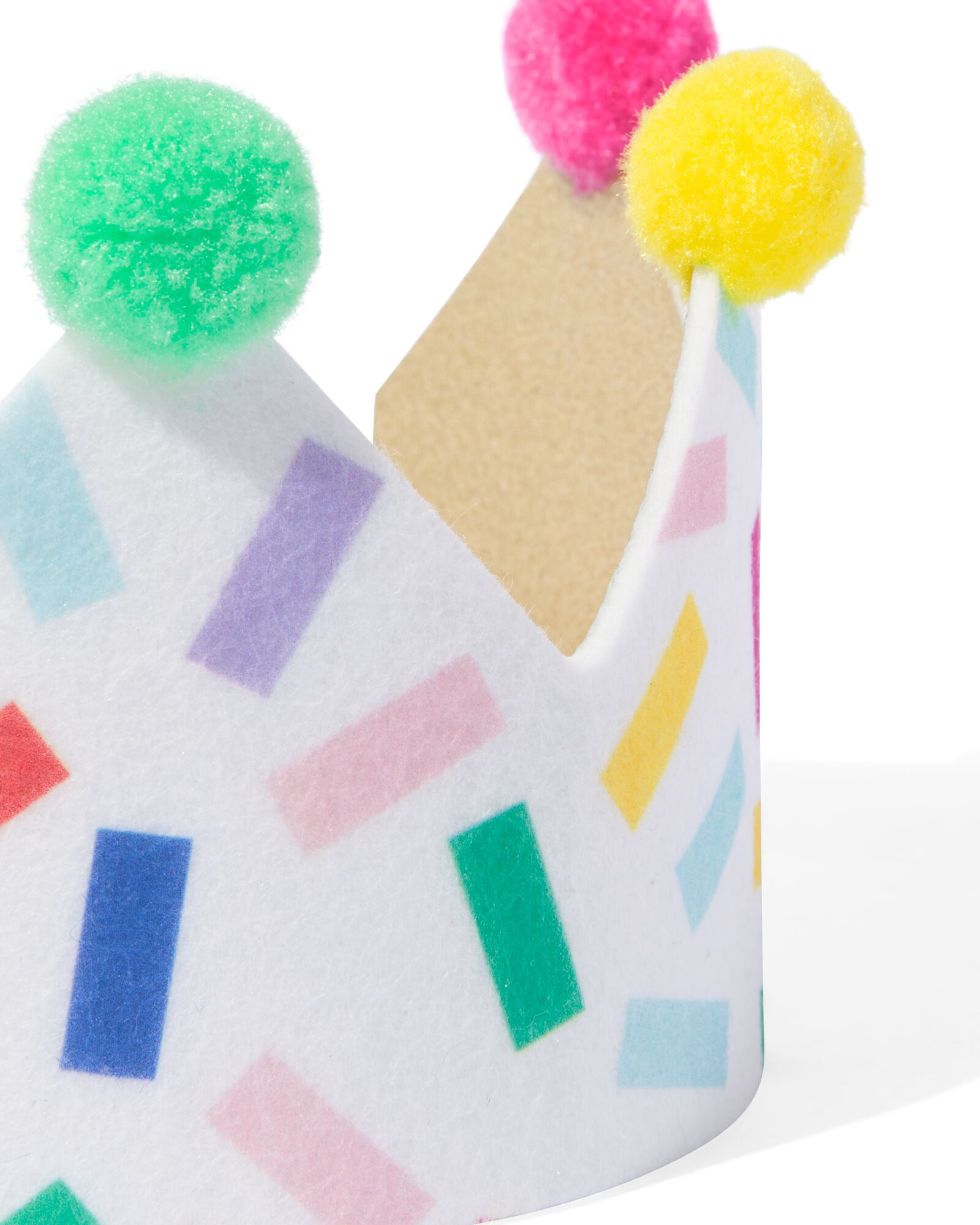 verjaardagskroon stof streepjes - 14250097 - HEMA