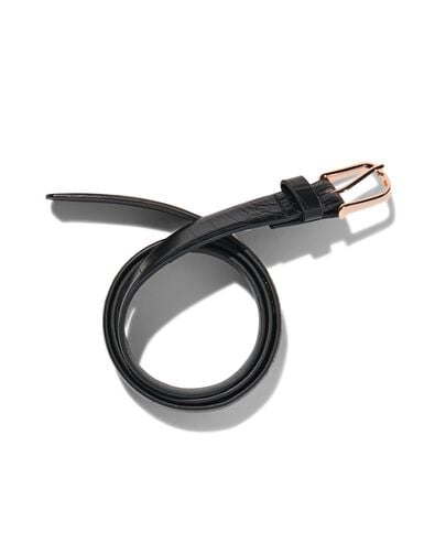 dames riem met dierenprint 2.3cm zwart zwart - 1000029988 - HEMA