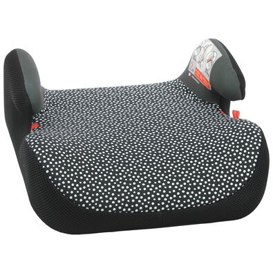Auto-Kindersitzerhöhung, 15 – 36 kg, schwarz mit weißen Punkten - 41700009 - HEMA