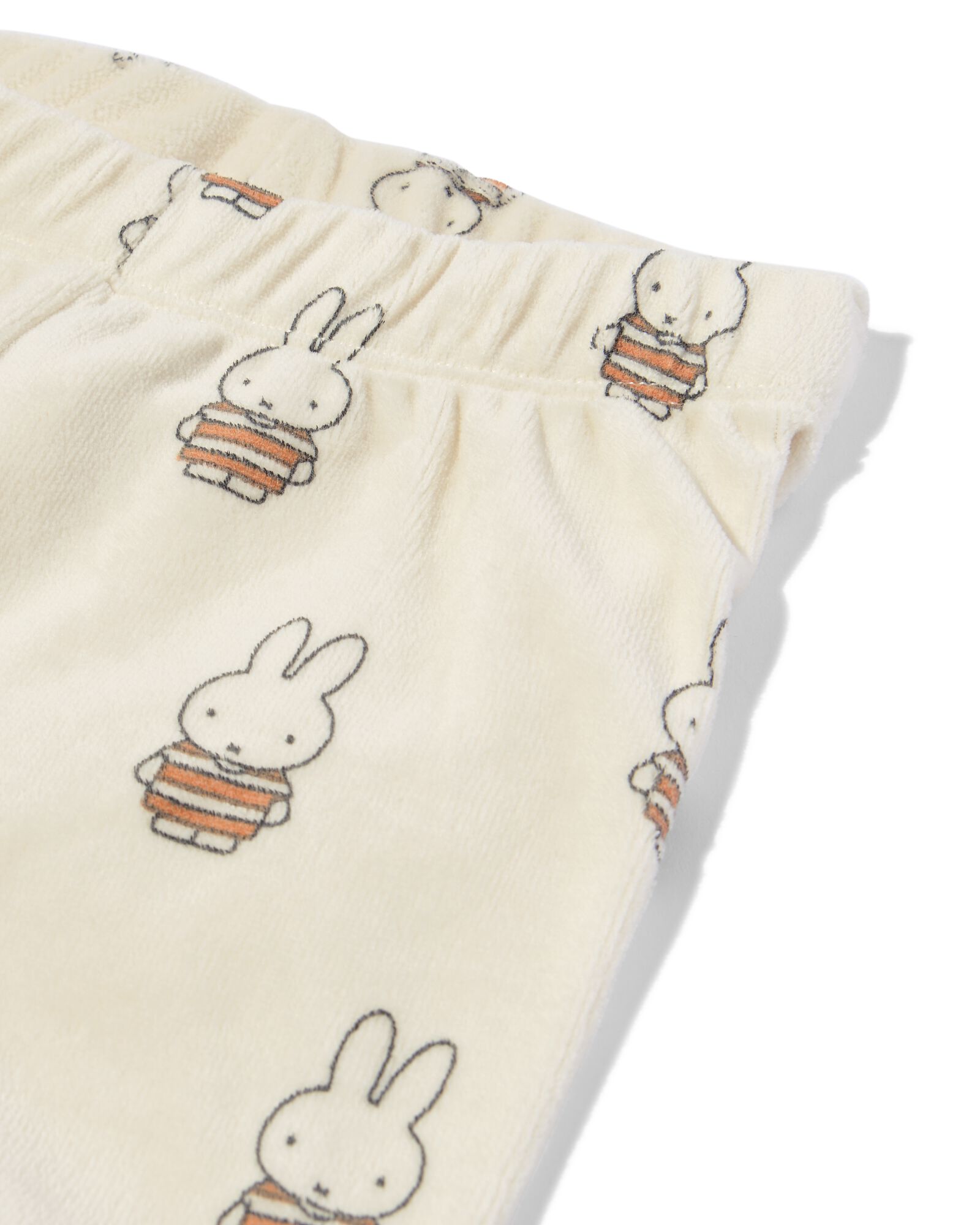 pyjama Miffy velours blanc cass&eacute; blanc cass&eacute; - 1000032398 - HEMA
