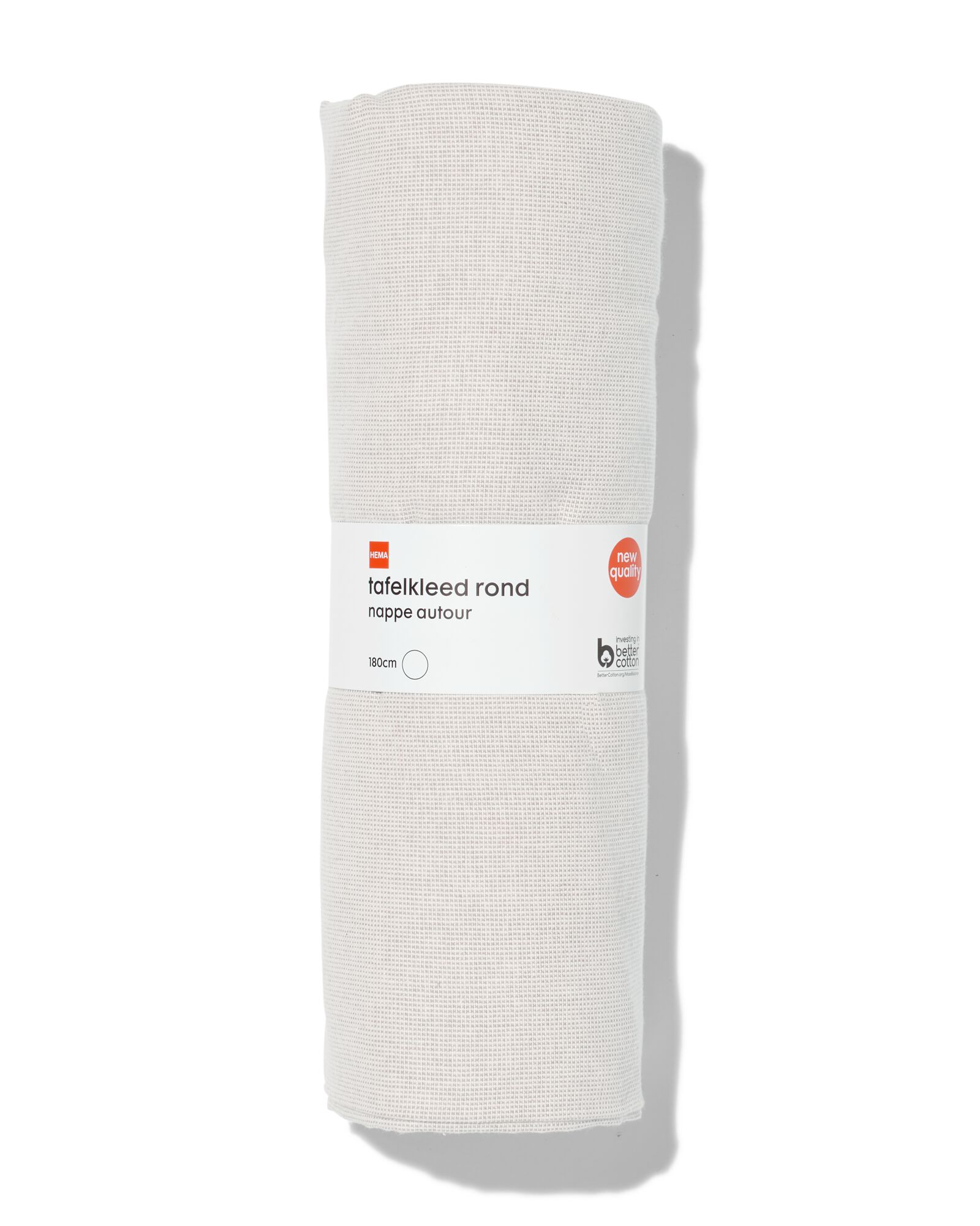 nappe grise coton chambray &Oslash;180cm - 5310110 - HEMA