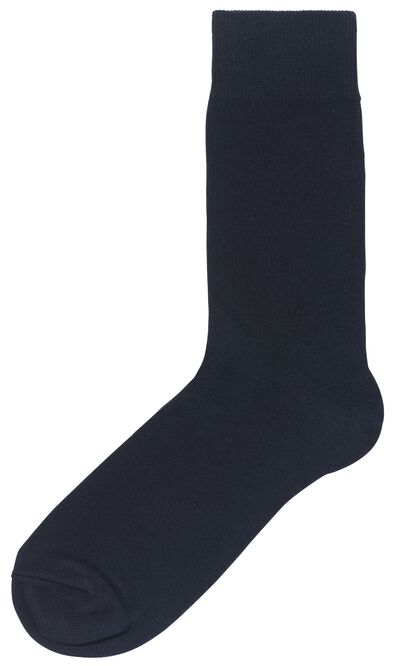5 paires de chaussettes homme avec coton bleu foncé - 1000028312 - HEMA