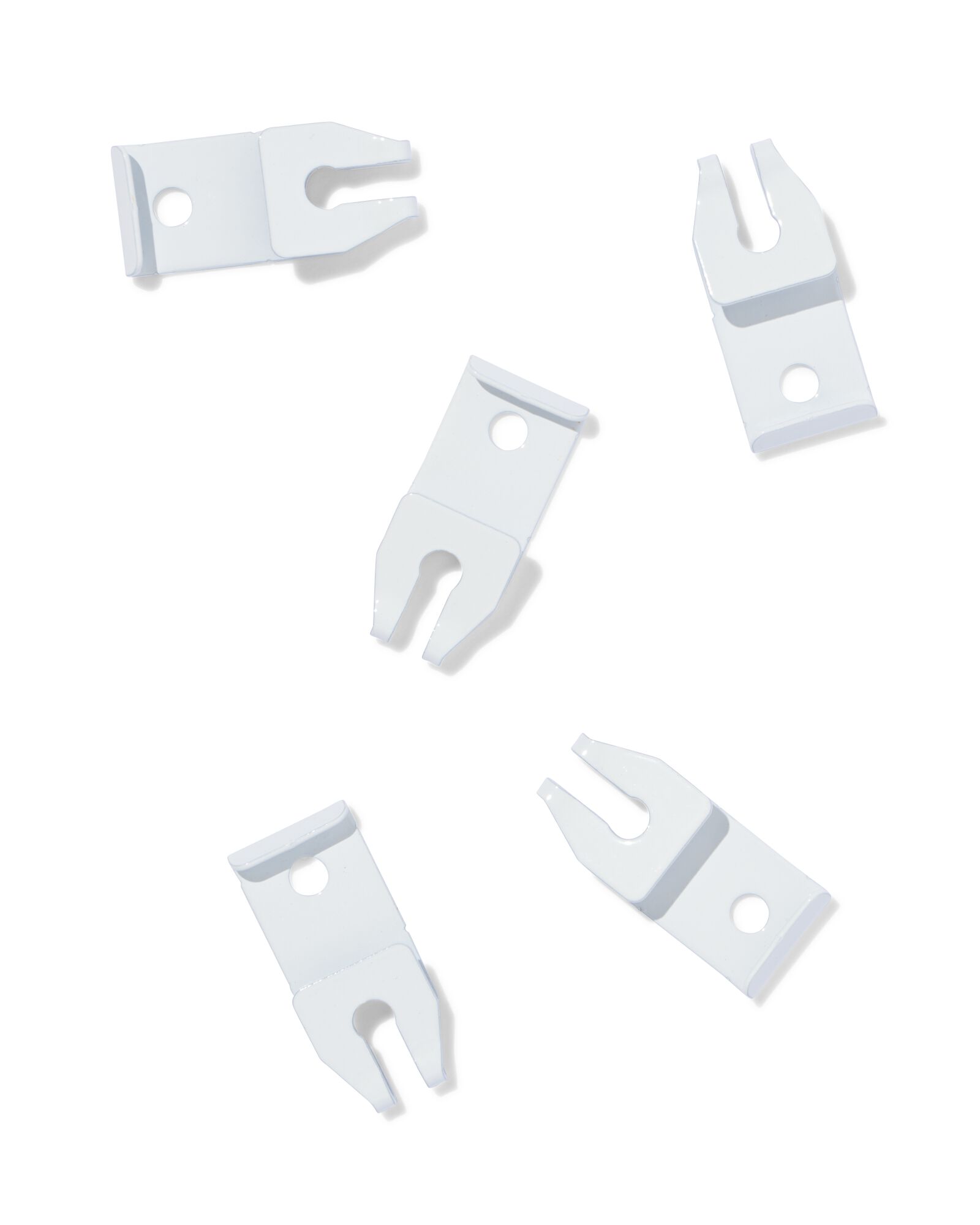 Supports de plafond pour rail en U blanc - 5 pi&egrave;ces - 7502017 - HEMA
