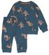 ensemble nouveau-né pull et pantalon gaufrés tigre bleu bleu - 1000026311 - HEMA