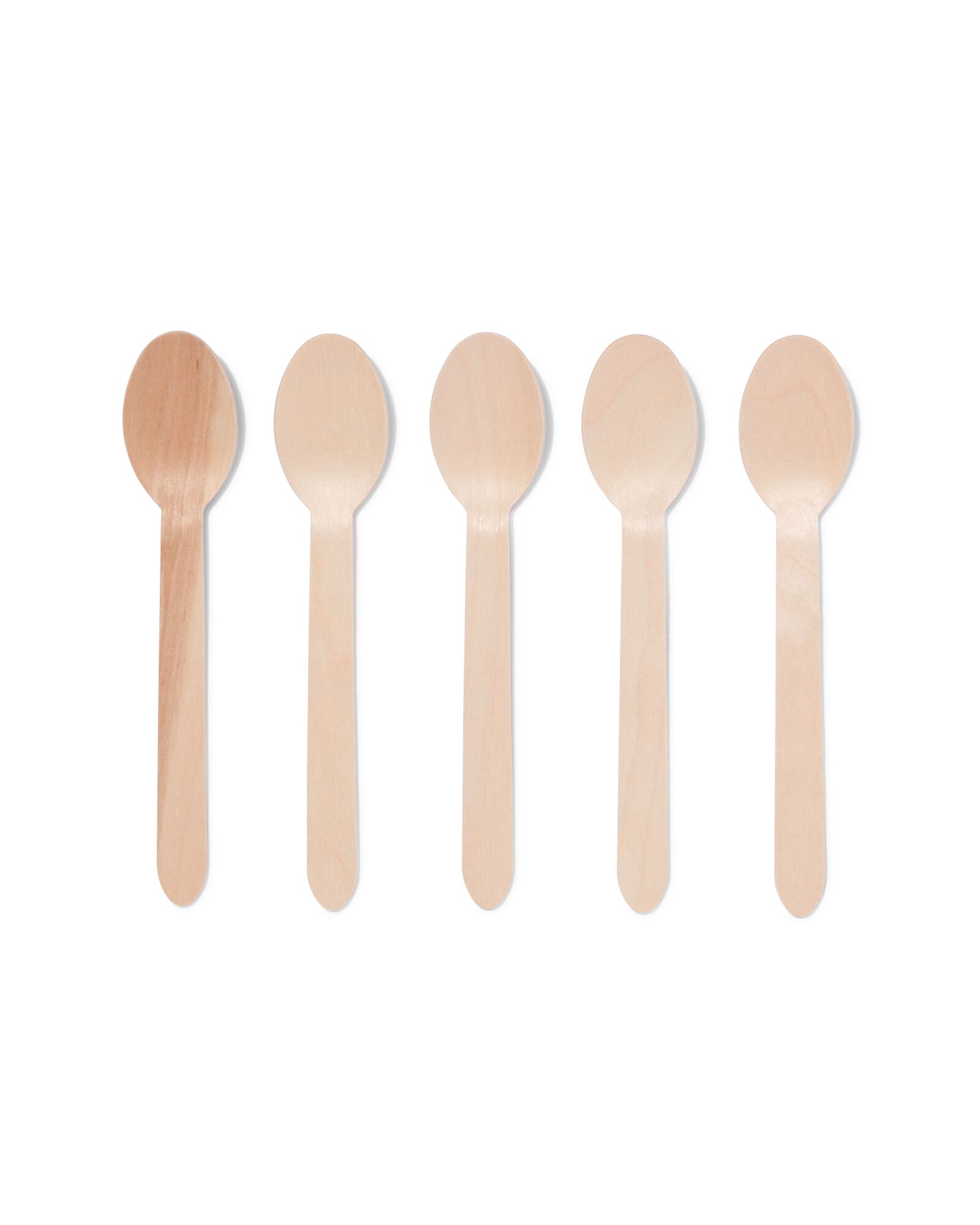 wegwerplepels hout 10 stuks - 14200502 - HEMA