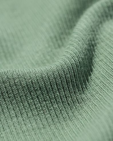 dames T-shirt Clara rib groen groen - 36302290GREEN - HEMA