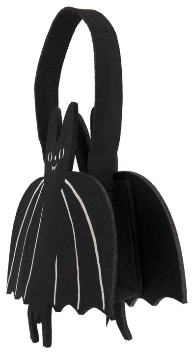 Fledermaus-Filztasche, schwarz, 29 x 23 x 7 cm - 25200173 - HEMA
