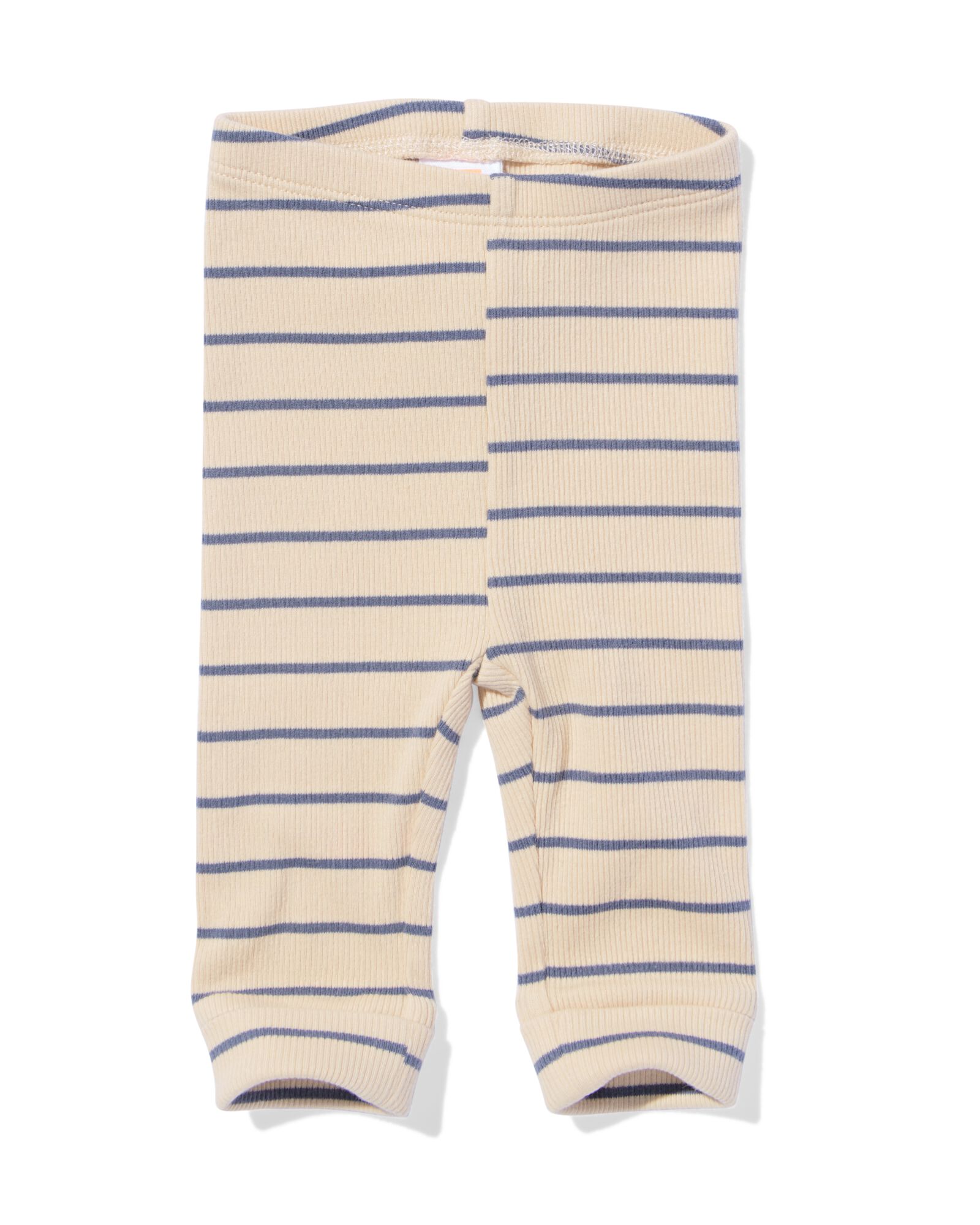 newborn meegroeilegging rib strepen ecru ecru - 33444920ECRU - HEMA