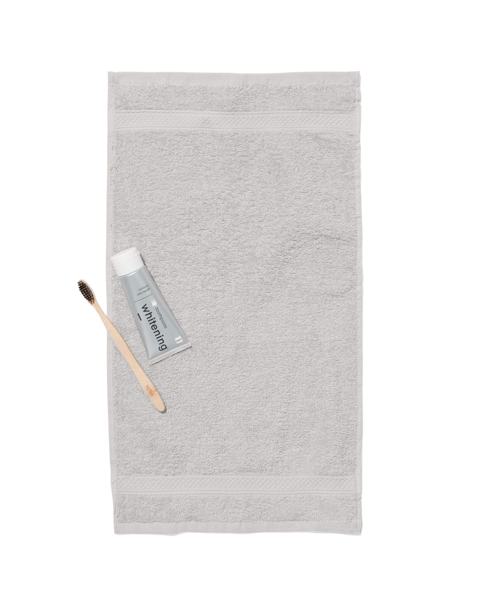 serviettes de bain - qualité épaisse gris clair petite serviette - 5240206 - HEMA