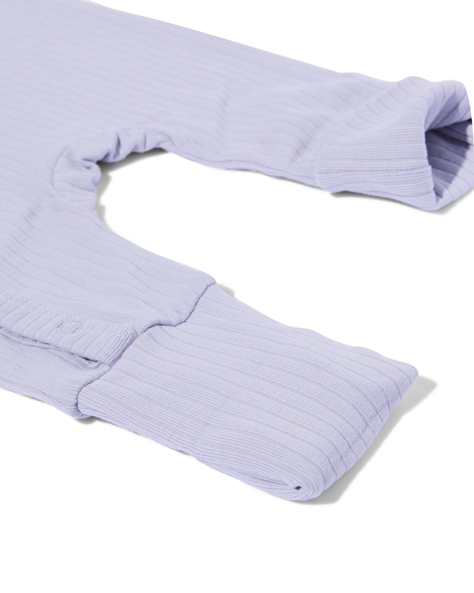 Gerippter mitwachsender Strampler aus Bambus mit Stretchanteil, Blumen violett - 33417420PURPLE - HEMA