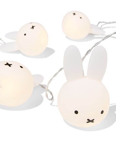 guirlande lumineuse Miffy 2,8 m avec 12 t&ecirc;tes blanc chaud pour l'int&eacute;rieur - 60410305 - HEMA