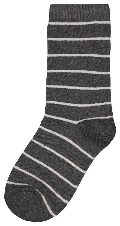 chaussettes femme rayures gris chiné - 1000025210 - HEMA